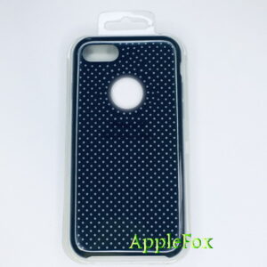 Чехол Silicone Case для iPhone 7 / 8 / SE 2020 чёрный с белыми точками