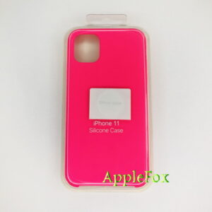 Чехол Silicone Case для iPhone 11 фуксия