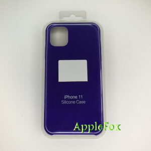 Чехол Silicone Case для iPhone 11 тёмно-фиолетовый