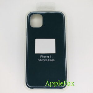 Чехол Silicone Case для iPhone 11 тёмно-зелёный