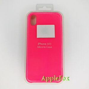 Чехол Silicone Case для iPhone Xr фуксия