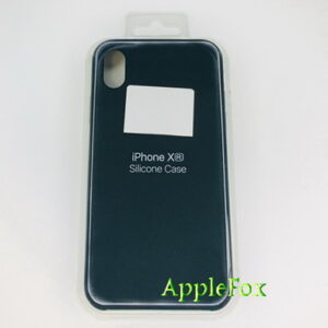 Чехол Silicone Case для iPhone Xr тёмно-зелёный