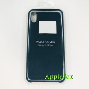 Чехол Silicone Case для iPhone Xs Max тёмно-зелёный