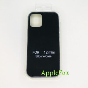 Чехол Silicone Case для iPhone 12 mini чёрный