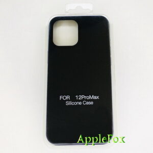 Чехол Silicone Case для iPhone 12 Pro Max чёрный
