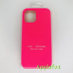 Чехол Silicone Case для iPhone 12 Pro Max фуксия